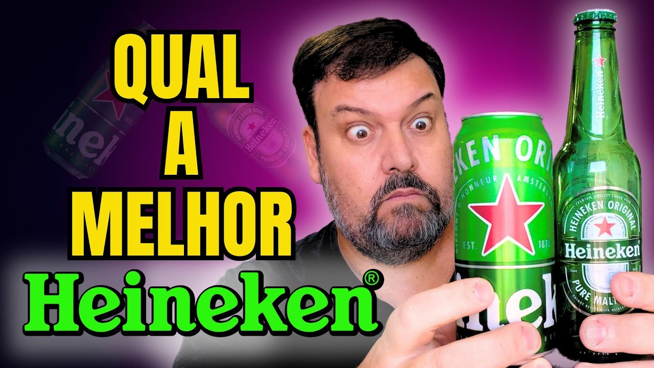 Comparando Heineken de Lata e de Garrafa
