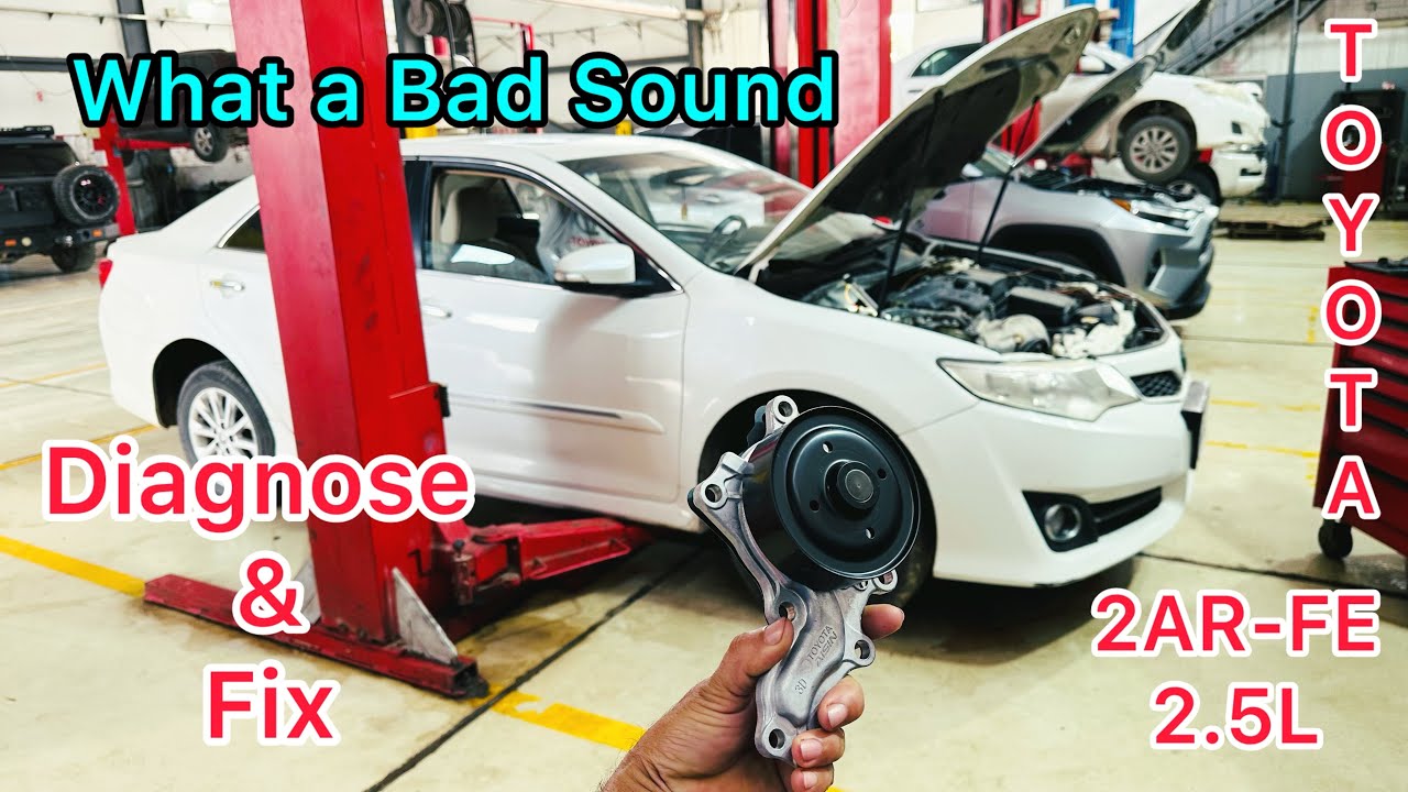 2AR-FE Engine Noise Fixed! Full Diagnosis & Water Pump Replacement – Toyota Camry