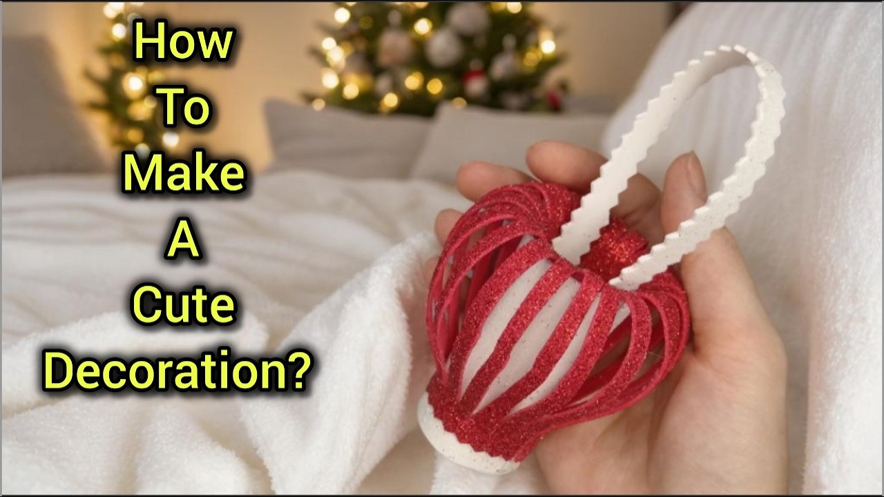 #DIY, LETS Make a  beautiful decoration @ArtCraftEdu#diy #christmas #craft #handmade