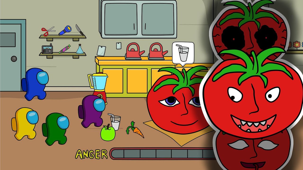 AMONG US vs MR TOMATOS || kiwis ANIMATION