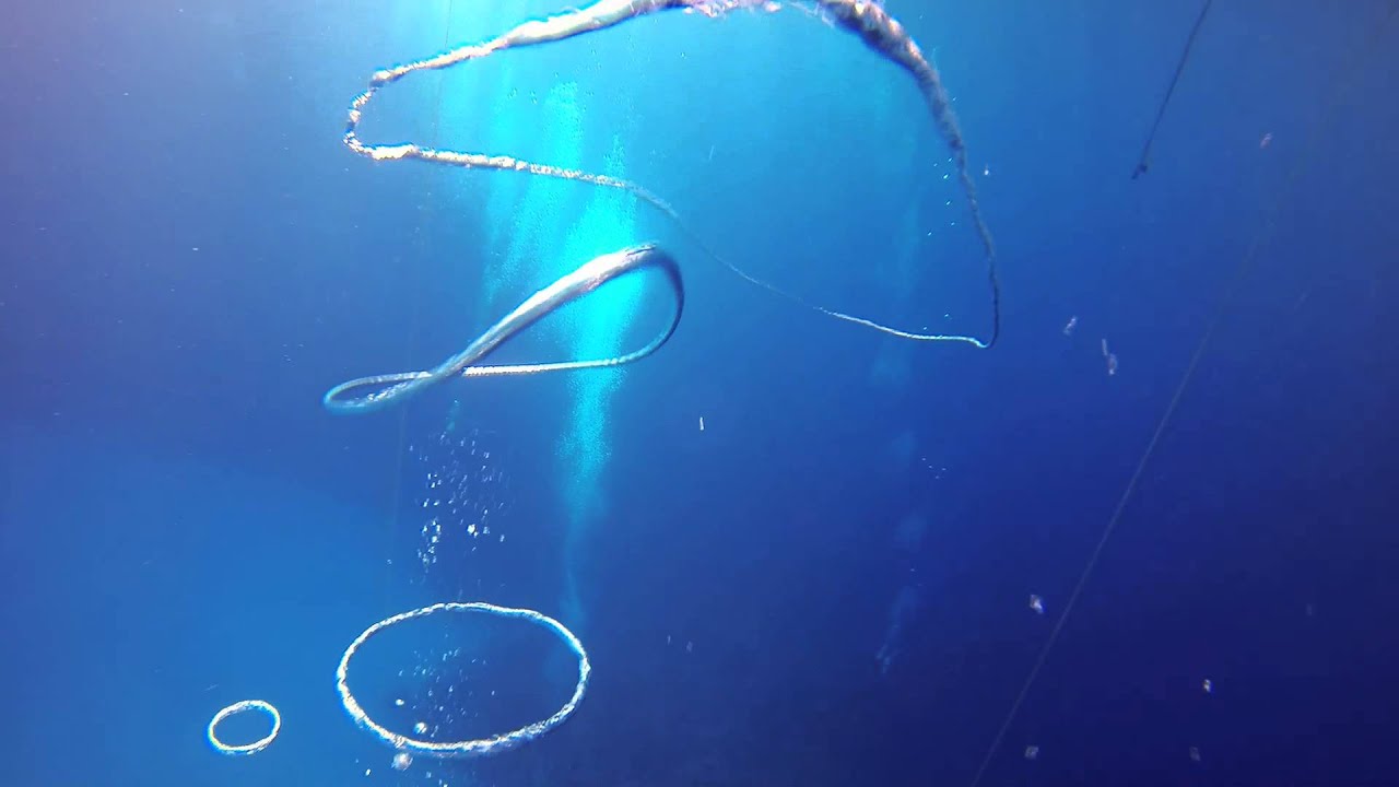 Mark Tilley Blowing Bubble Rings - Scuba Diving
