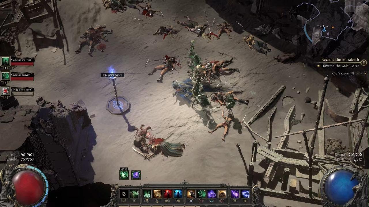 Path of Exile 2 Beta - Chaos Litch Build Mechanic Test