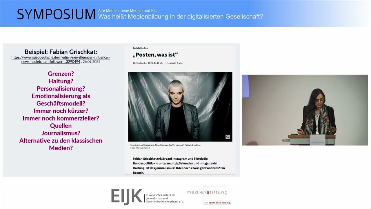 4. Medienwandel vs. Regulierung | Prof. Dr. Marlis Prinzing | Symposium 16.01.26