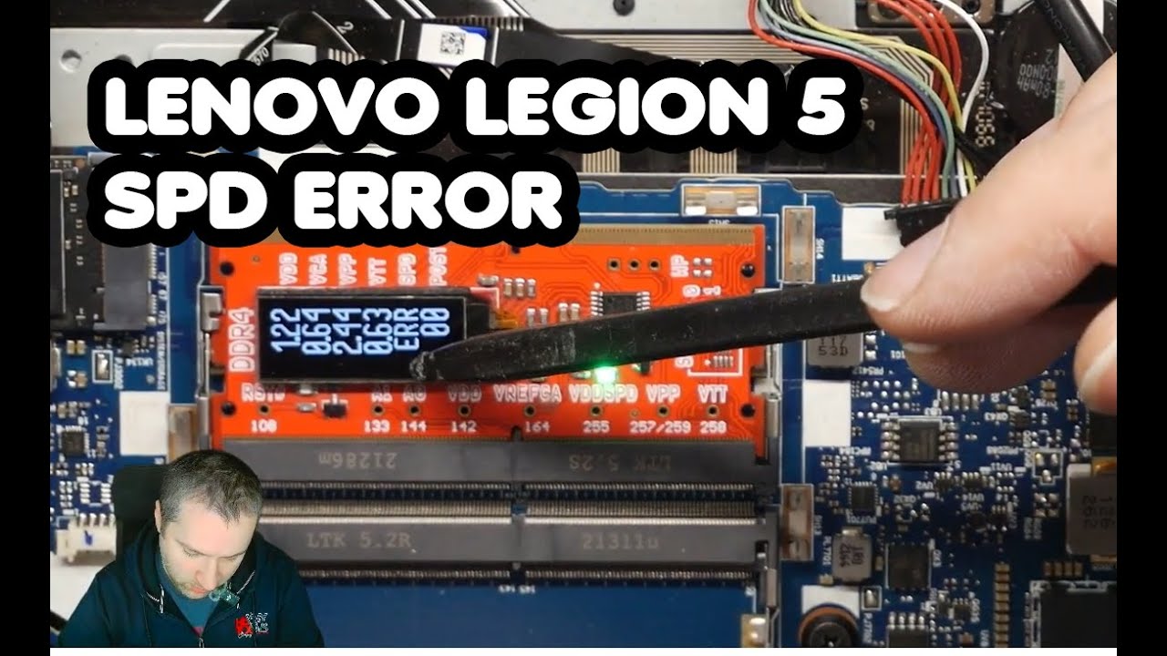 Lenovo Legion 5 17ACH6H - SPD Error Caused by Broken 48MHz  Crystal Oscillator Joint