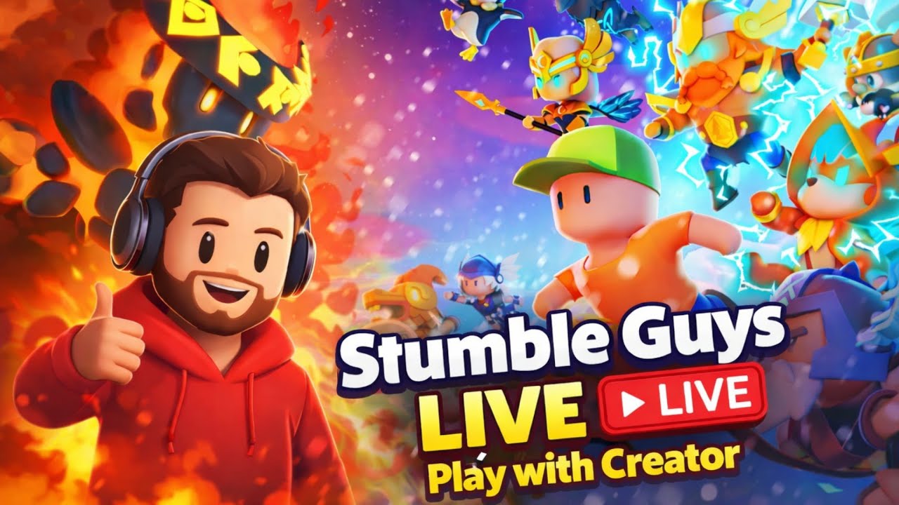 🔴 Stumble Guys LIVE | UnLimited Block Dash Room Code 