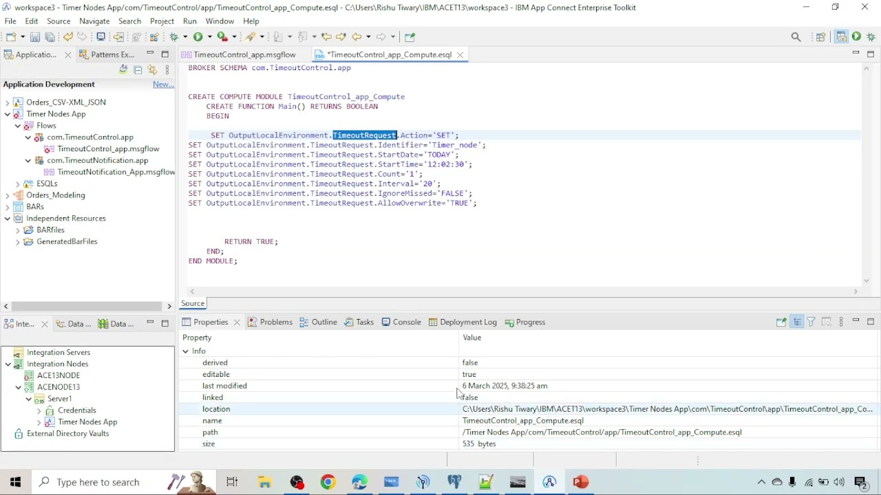 Узел TimeoutControl в IBM ACE || IBM ACE 13