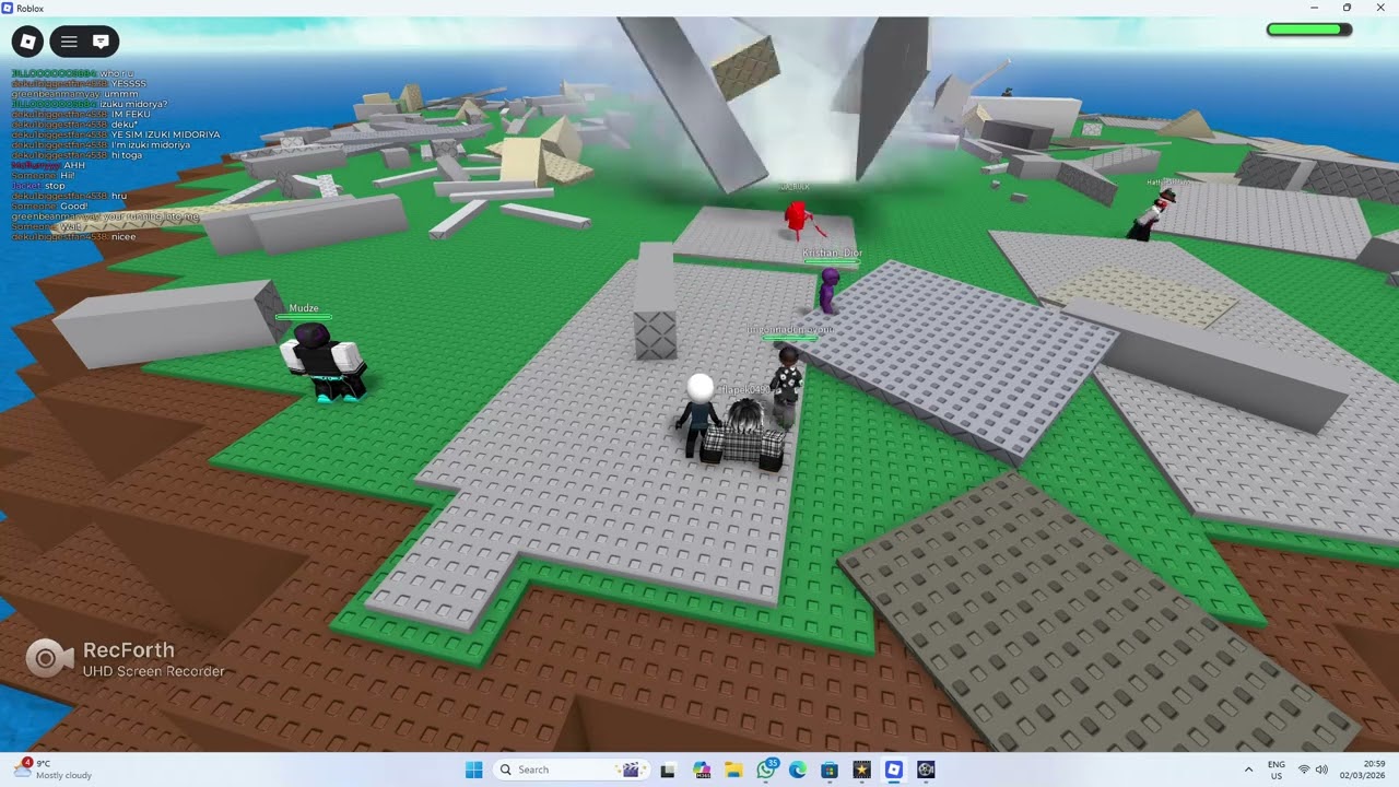 Natural disaster survival gameplay(My audio doesnt work)