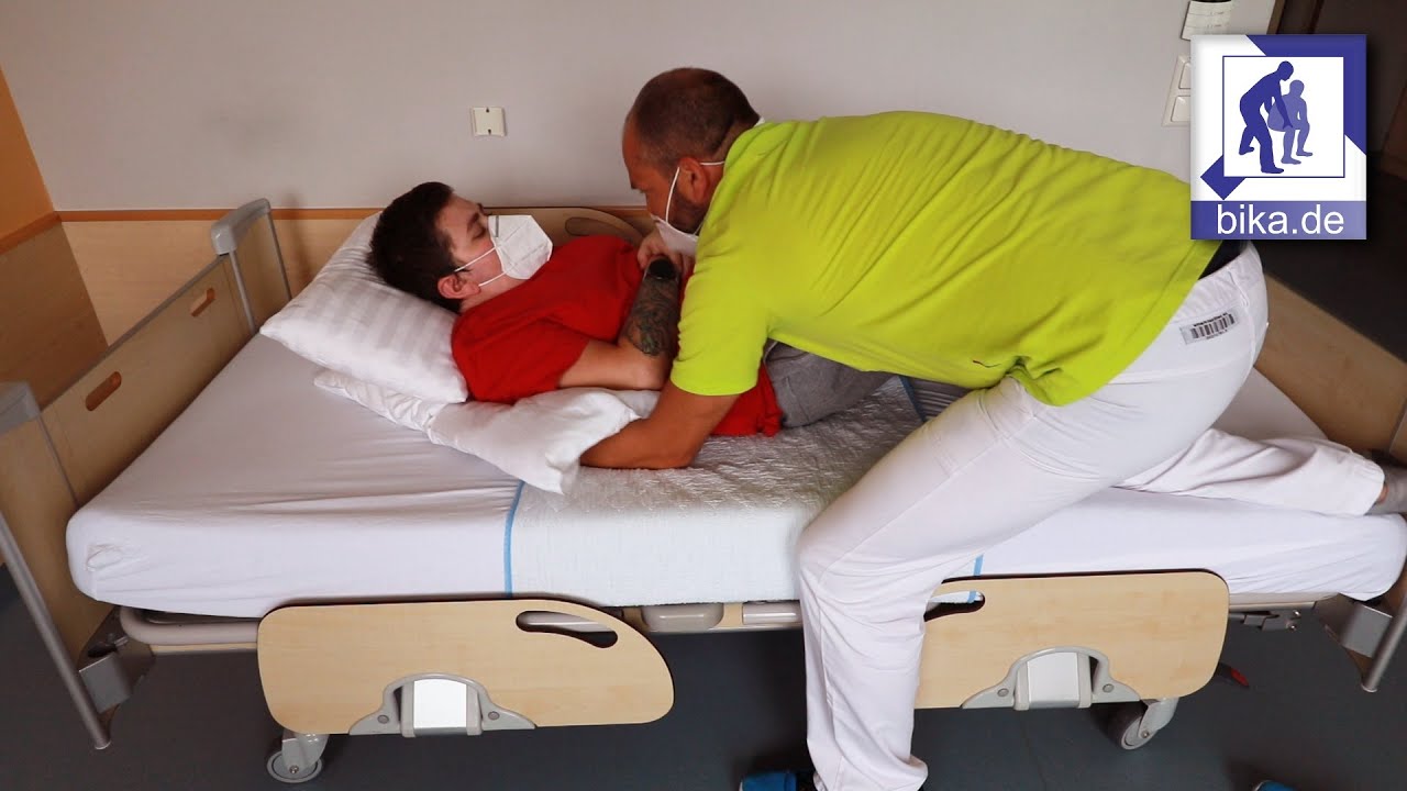 Bobath Pflege - Aktives Hochrutschen im Bett