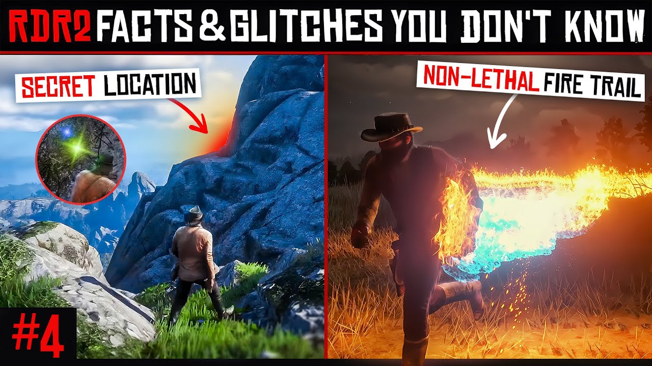 RDR2 Facts and Glitches You Don't Know #4 (From Speedrunners)