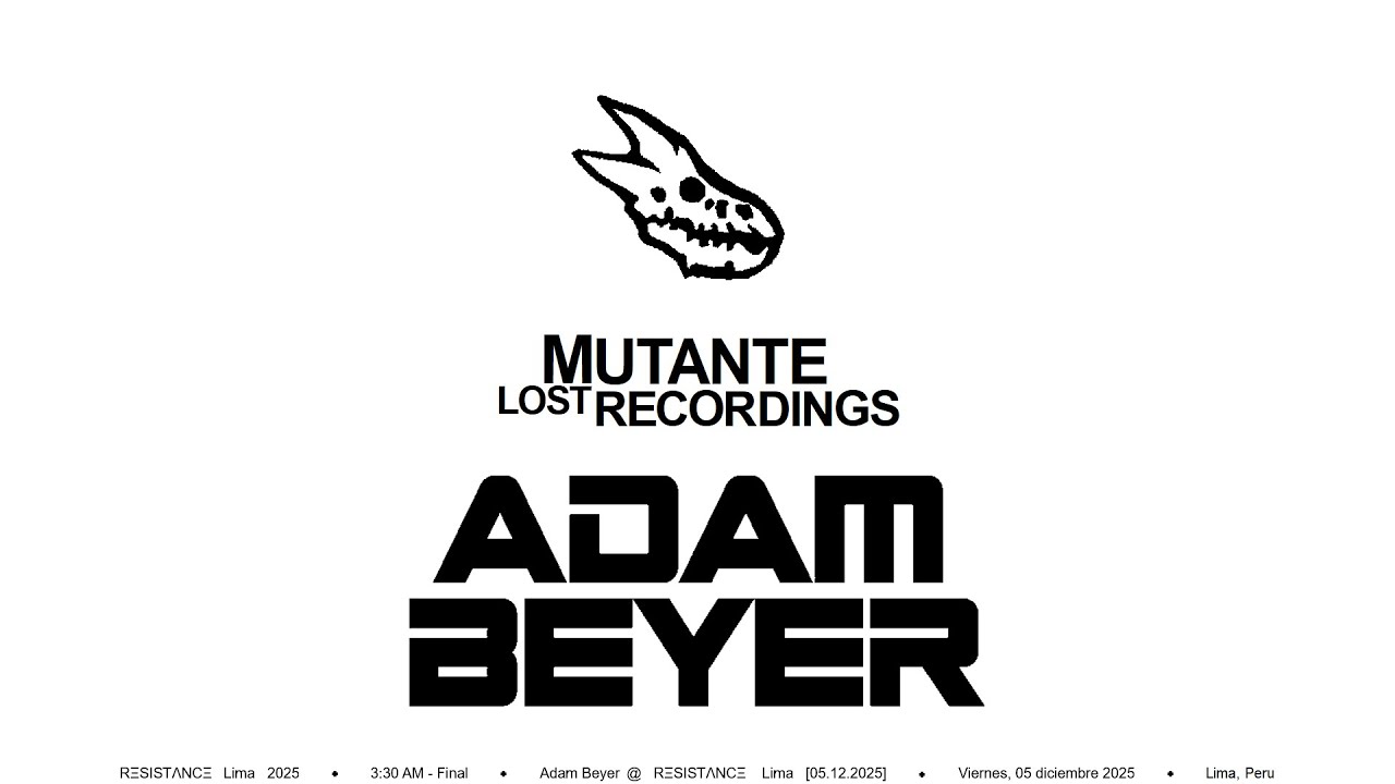 Adam Beyer @ RΞSISTΛNCΞ Lima [05.12.2025]