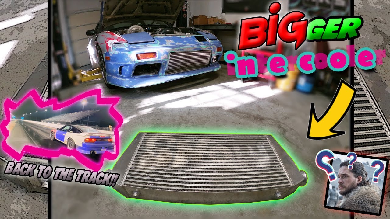 *Going to the Drag Strip after installing a GIGANTIC Intercooler on my LS 6.0 LQ9 powered 240sx*