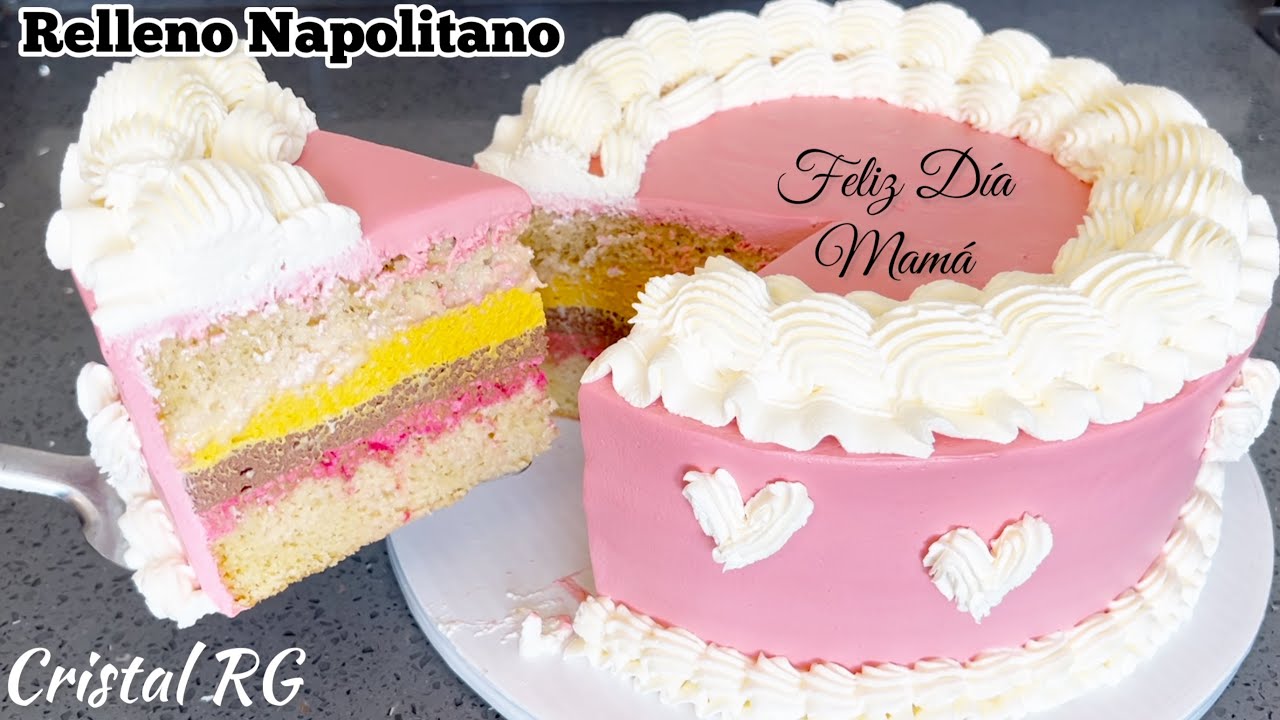 Vende o Regala Pastel día de las Madres con relleno Napolitano