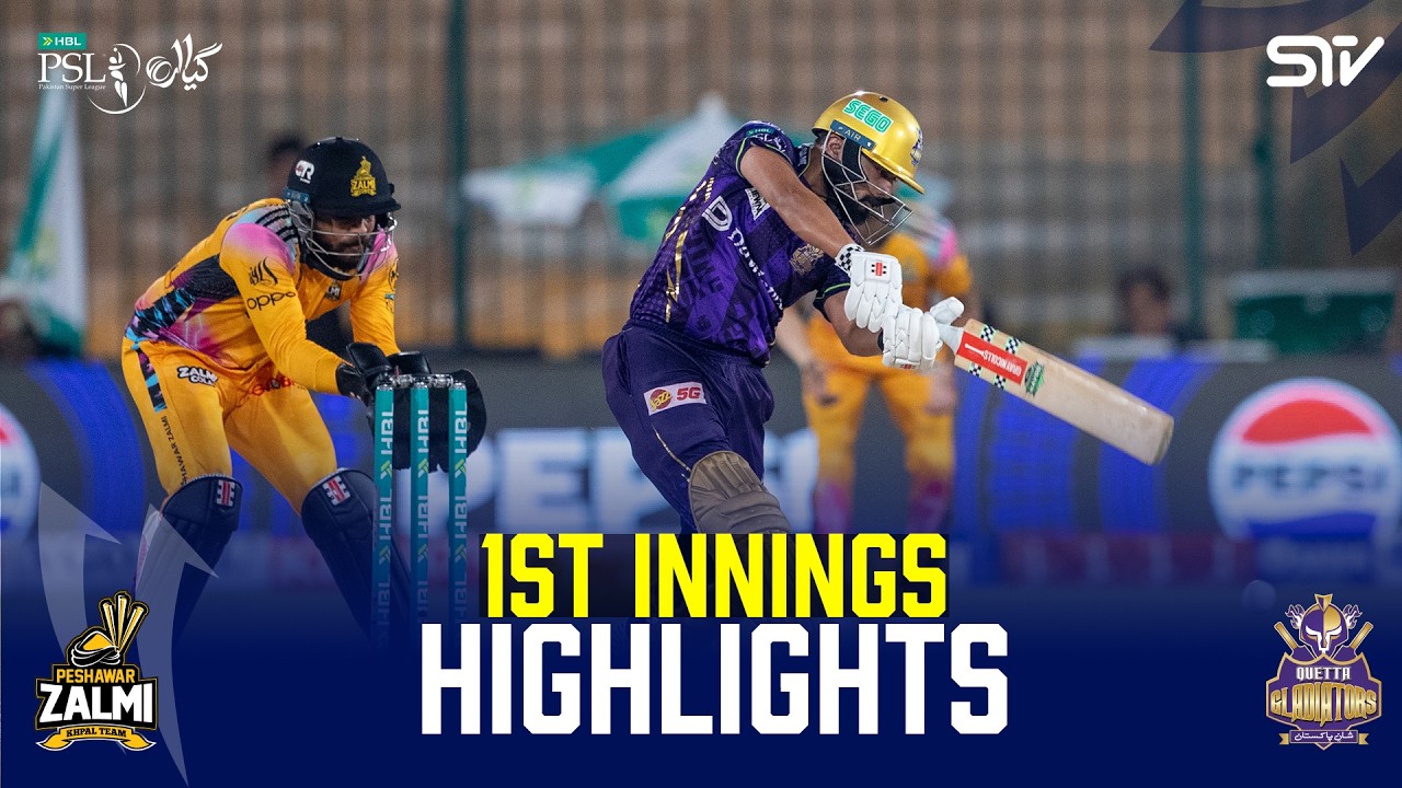 1st Innings Highlights | Peshawar Zalmi vs Quetta Gladiators | Match 23 | HBL PSL 11 | MZB1J