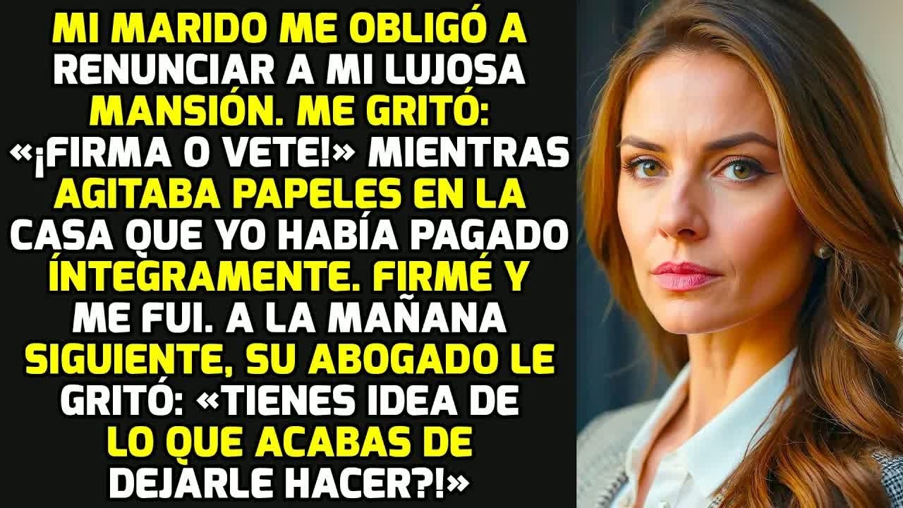Mi Marido Me Obligó A Renunciar A Mi Lujosa Mansión. Pero Después De Descubrir Que Yo HISTORIAS VIDA