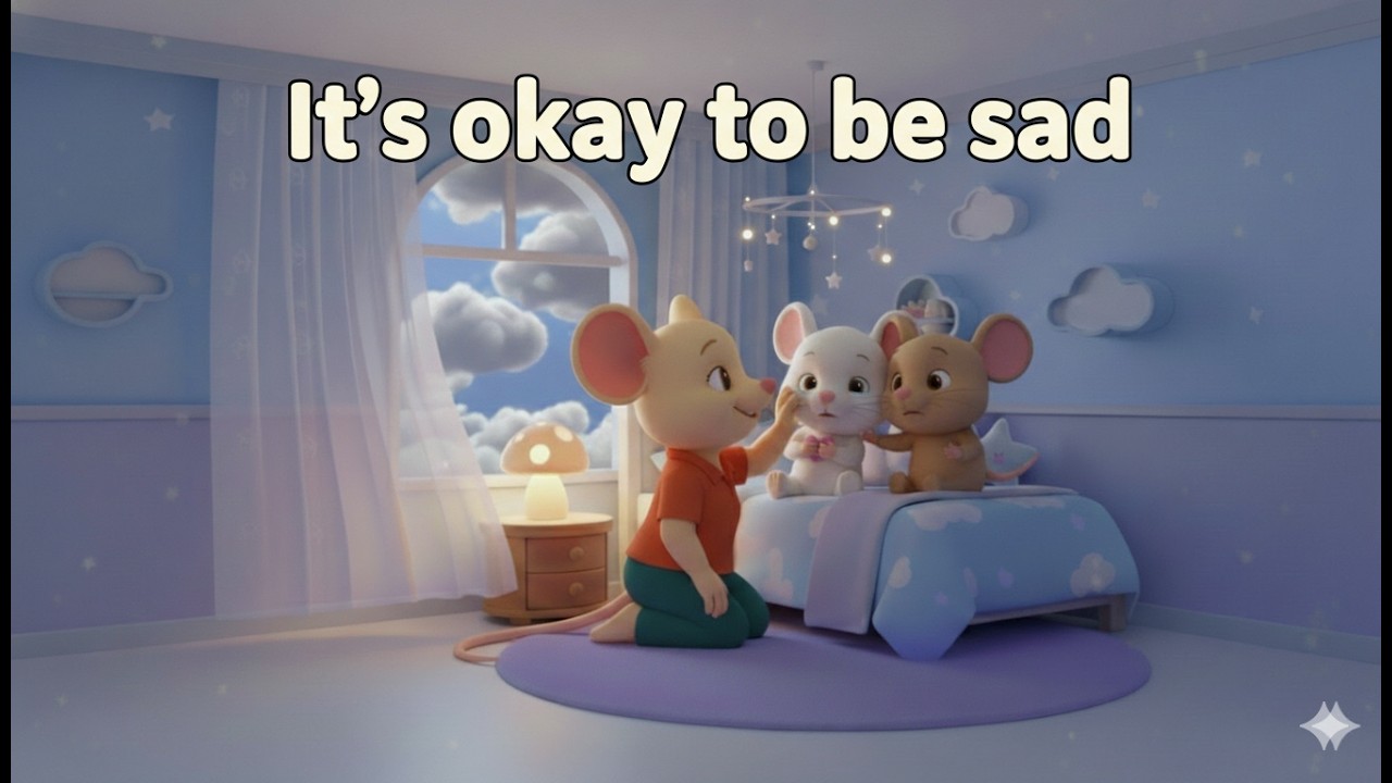 It’s okay to be sad | Jonta Monta Mouse Family Nursery Rhyme | Kids Songs