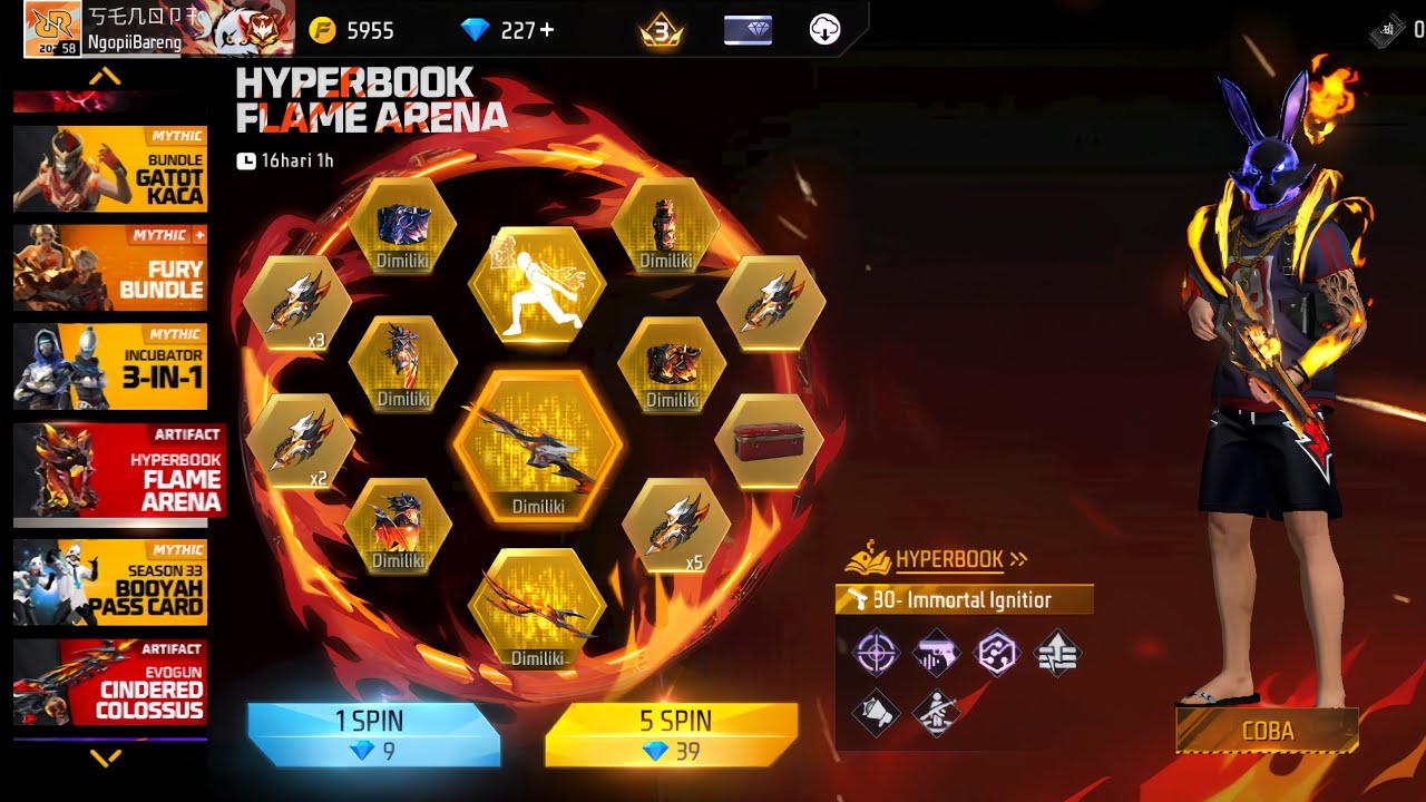 SPIN HYPERBOOK IMMORTAL AC80 prat (2) FREE FIRE
