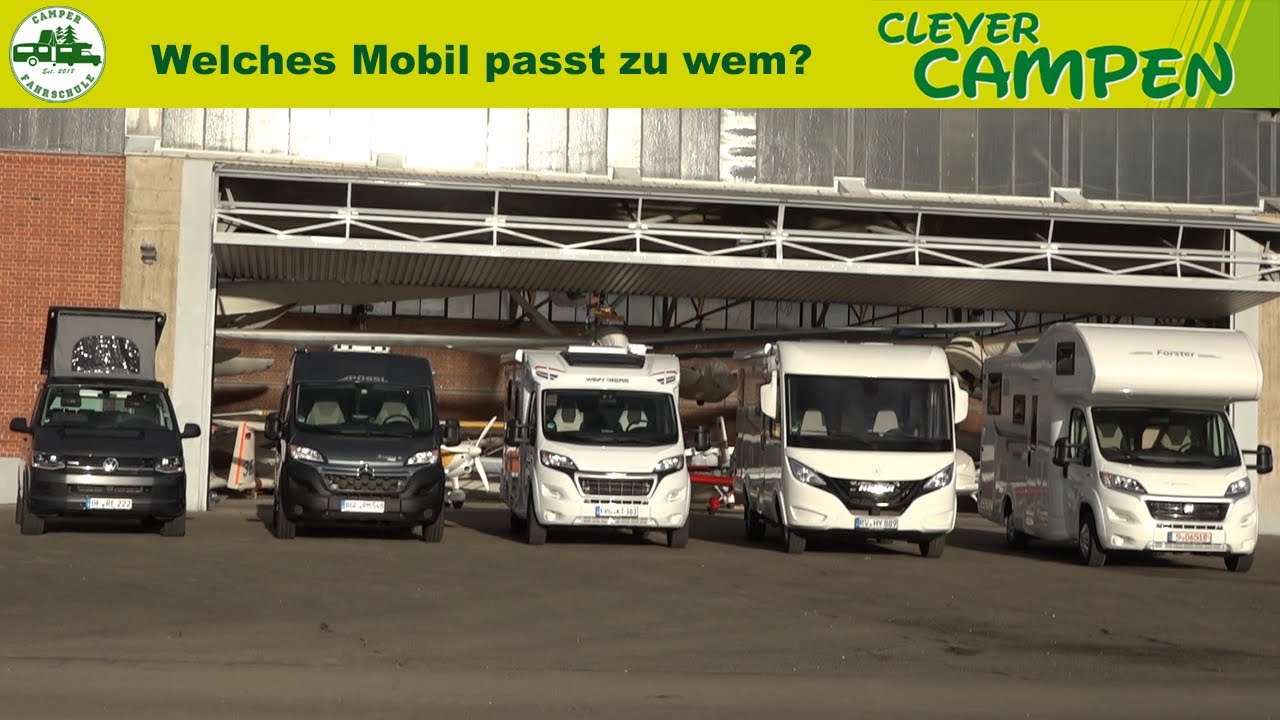 Welches Reisemobil passt zu wem? Alle Aufbauarten im Vergleich - Camper-Fahrschule | Clever Campen