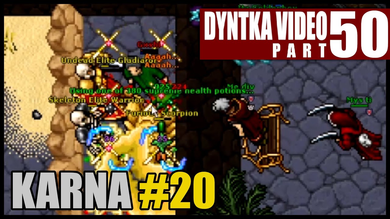 Karna #20 - Padasz, padasz | Tibia - KARNA - Dyntka Video odc. 50