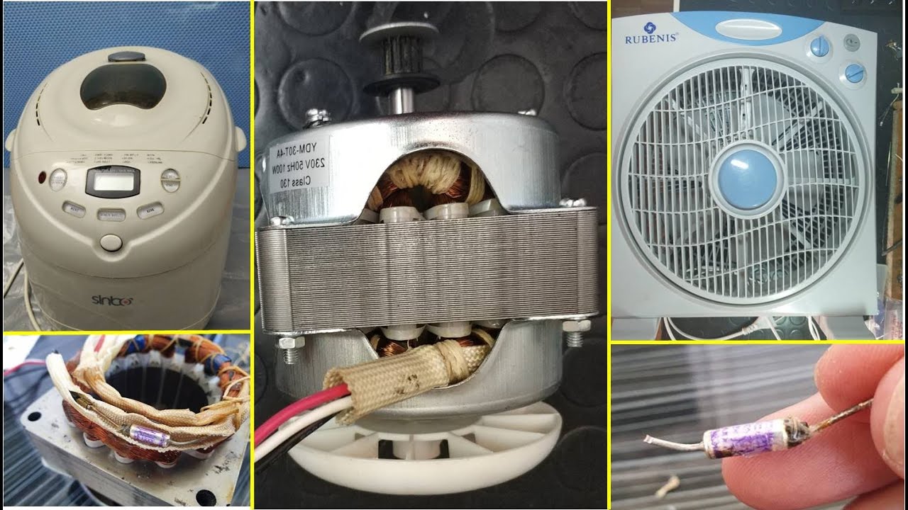 Vantilatör / Ekmek Yapma Makinesi Motoru Detaylı Söküm ve Tamiri (Sigorta Değişimi)
