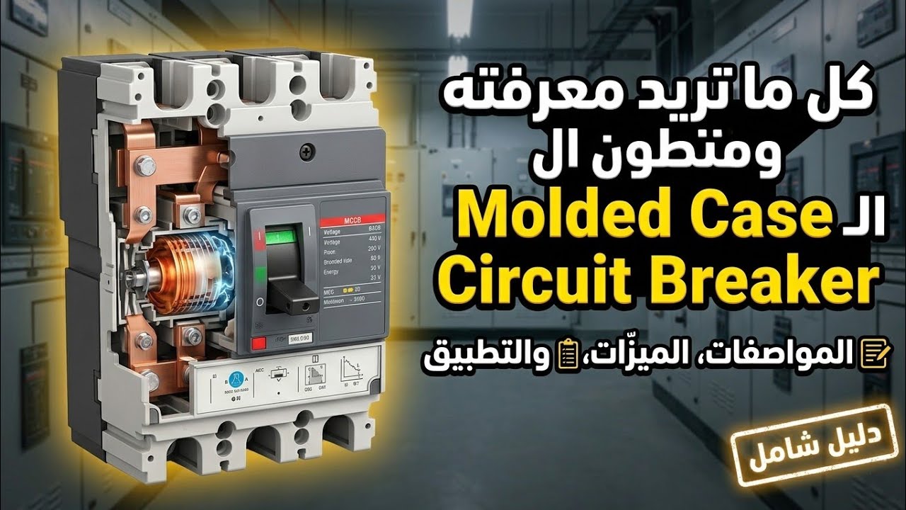 شرح مبسّط لقاطع MCCB (Molded Case Circuit Breaker)