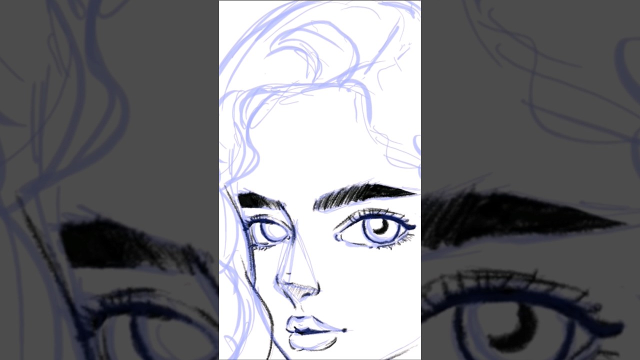 From THIS to THIS in 3 STEPS!  #howtodraw #mangagirl #art #beauty #drawmanga