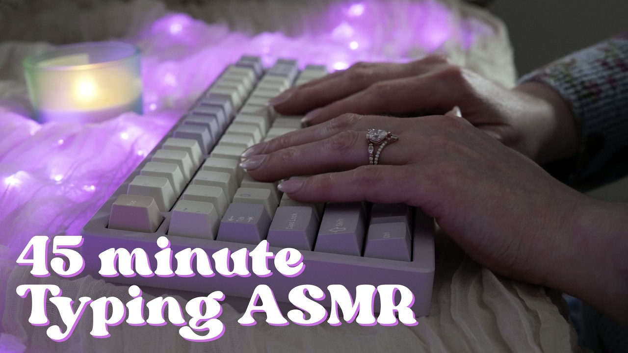 Bookish Mechanical Keyboard Typing ASMR | Agatha Christie | Rainy 75