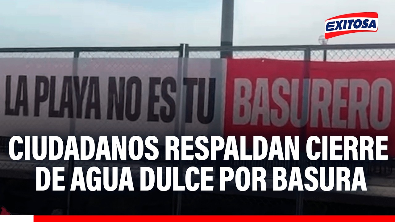 🔴🔵 Tras el cierre de la playa Agua Dulce, vecinos apoyan la medida ante la acumulación de residuos