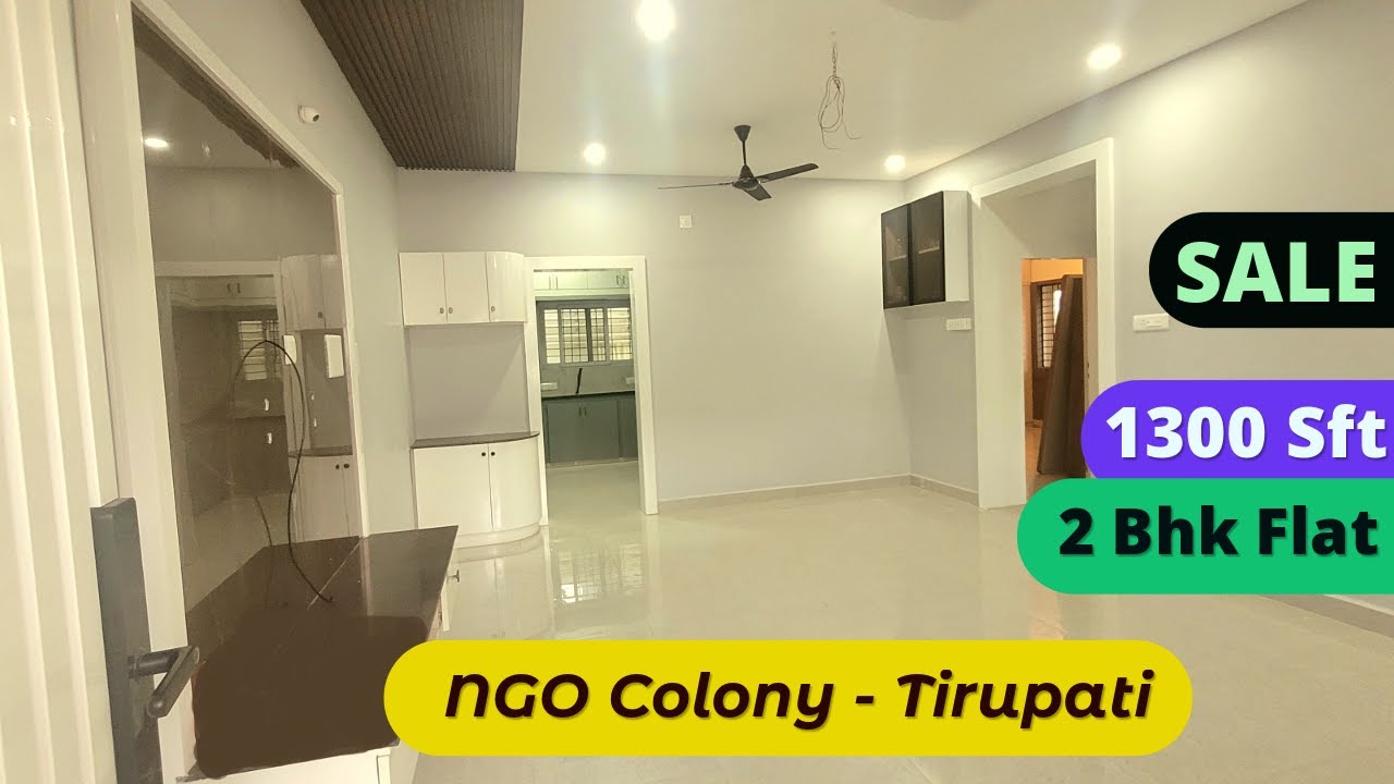 1300 Sft North Facing 2Bhk Flat for Sale Near Anna Rao Circle - NGO Colony, #tirupati #2bhkflatsale