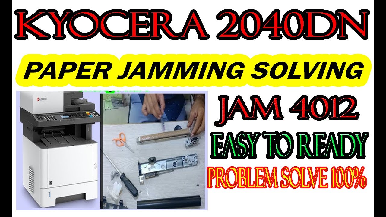 HOW TO SOLVE PAPER JAMMING IN #KYOCERA2040DN FIXING PROBLEM |OIL PAD SPECIAL OIL USED |JAM4201 ERROR