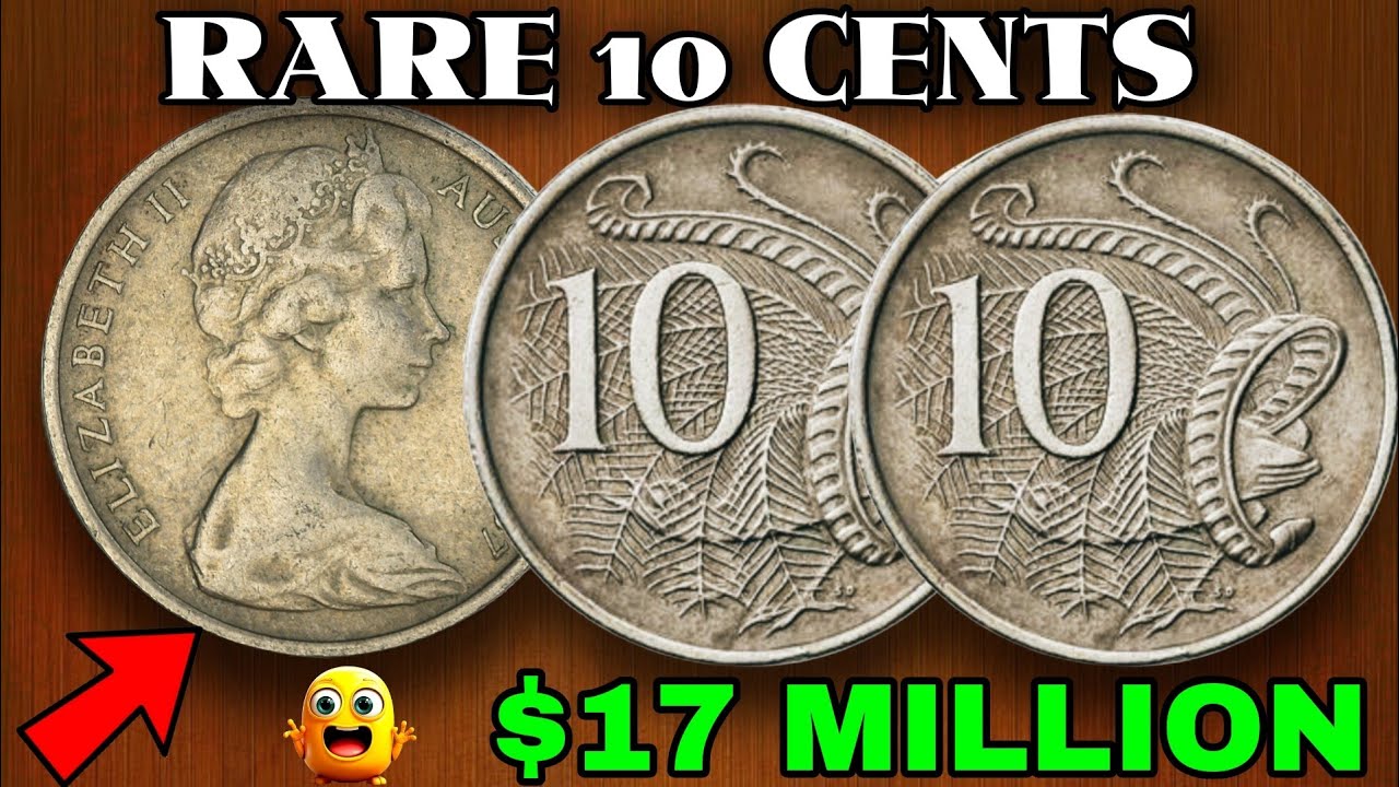 Most Valuable Australia Elizabeth 10 Cent - RARE Australian Currency 10 Cent Old Coins Big Money!