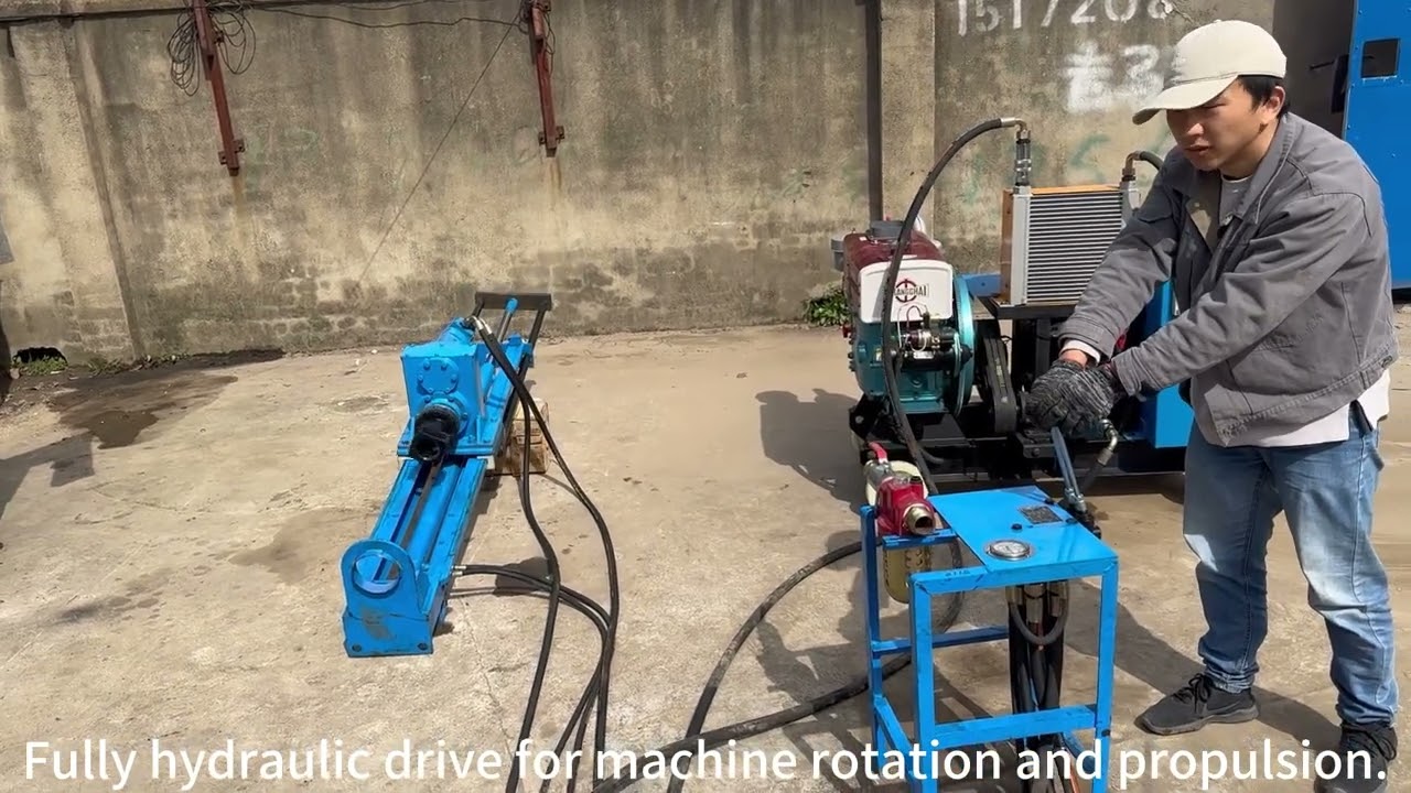 Full hydraulic DTH drilling rig#DTH drilling rig#diesel hydraulic drilling rig