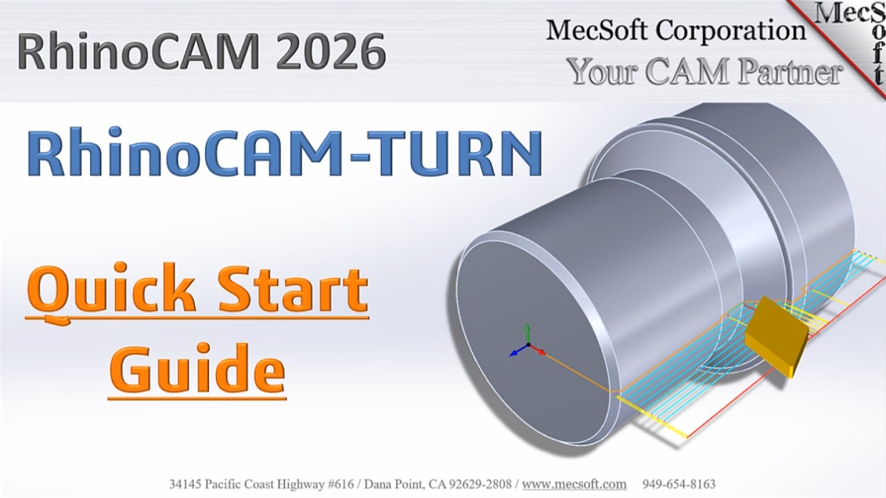 RhinoCAM 2026 TURN Quick Start