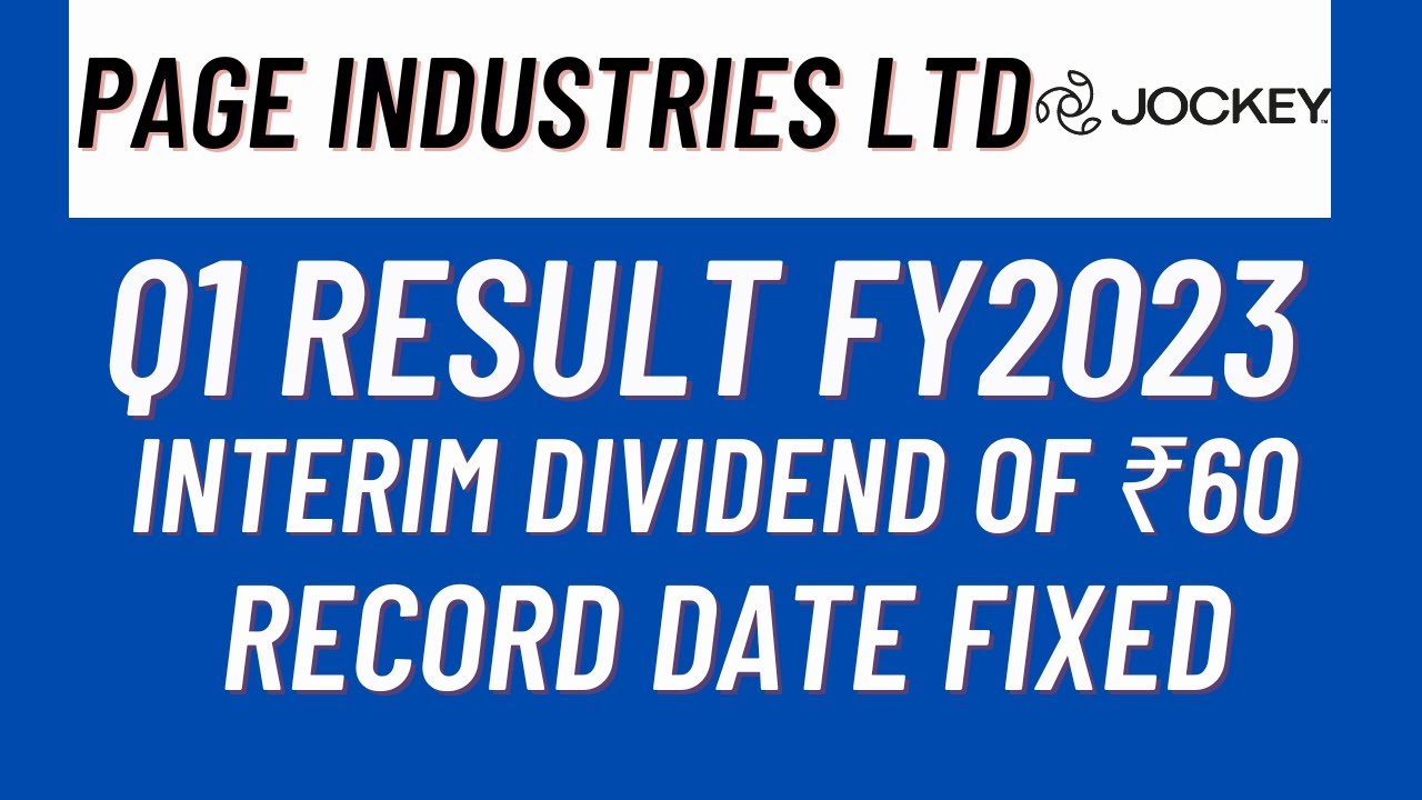 Page Industries Q1 Result | Page Industries Dividend | Invest Mantra