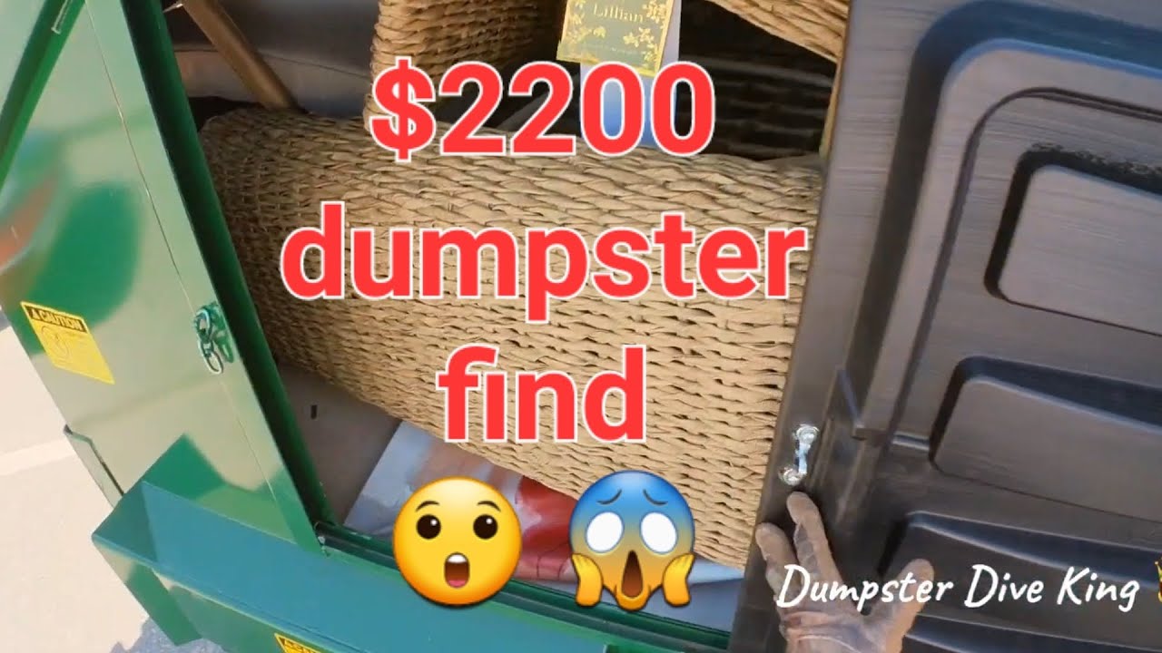 Epic $2200 dollar dumpster dive find!! Wait for the last dumpster!