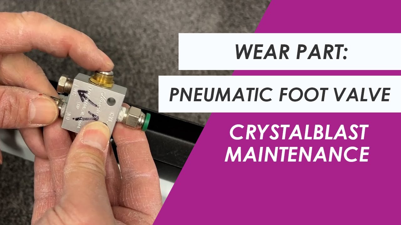 Change the Pneumatic Foot Valve | CrystalBlast Maintenance | IKONICS Imaging