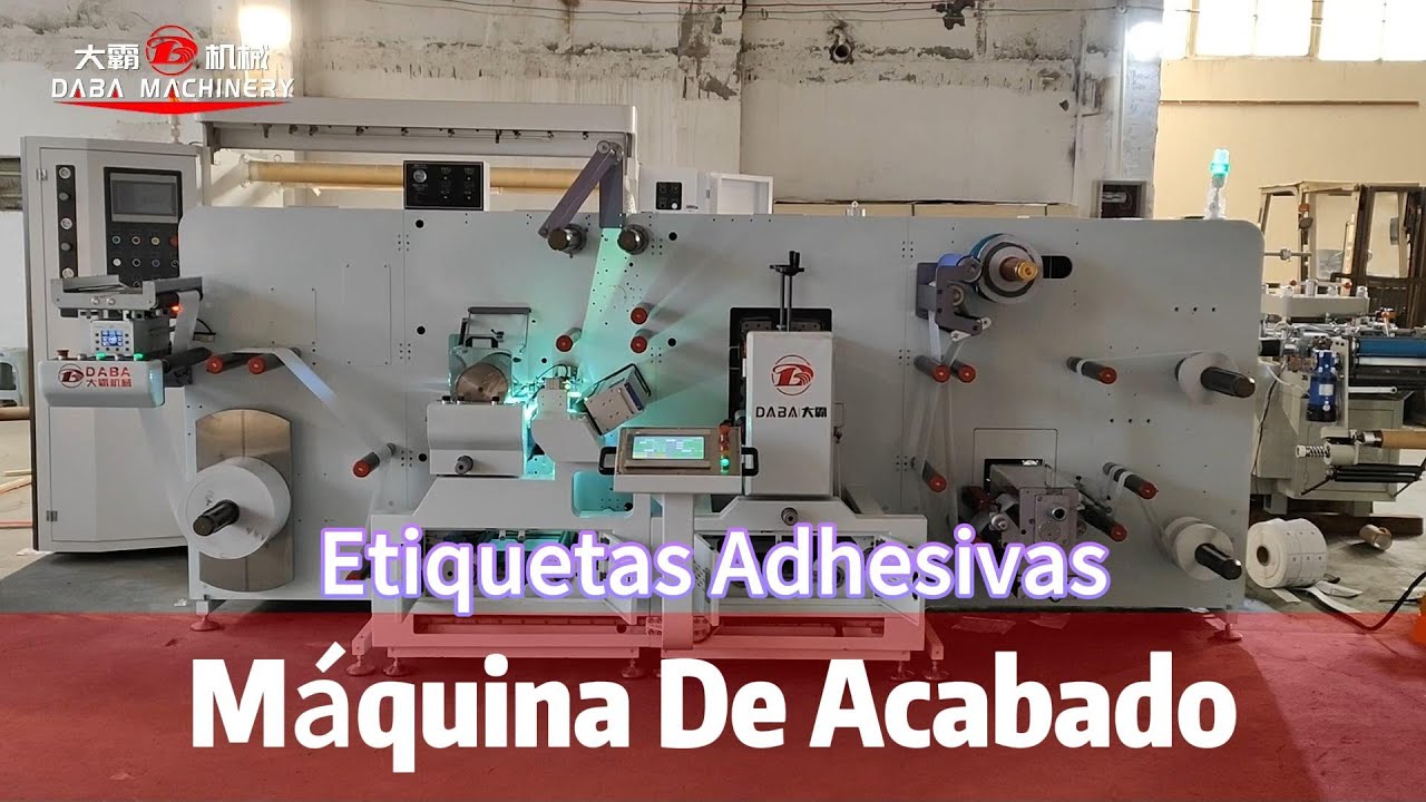DABA Máquina troqueladora y cortadora de etiquetas adhesivas para impresión flexográfica