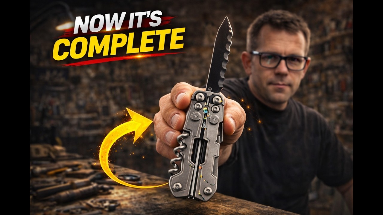 SOG PowerLitre UPGRADE!  (Adding a T-Shank Serrated Blade) #SOGPowerLitre #MultitoolMod #EDC
