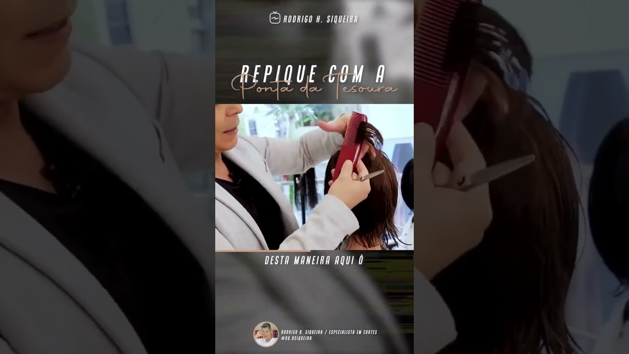 Como repicar cabelo sem marcar !!! Cabelo repicado !!! 