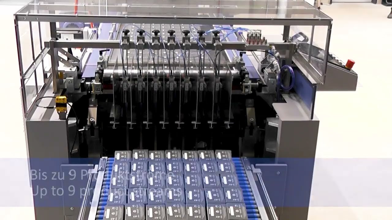 BOGRAMA | STA 550 BK Stack Delivery | Counted Stacking for up to 9 Product Streams | Swiss Made