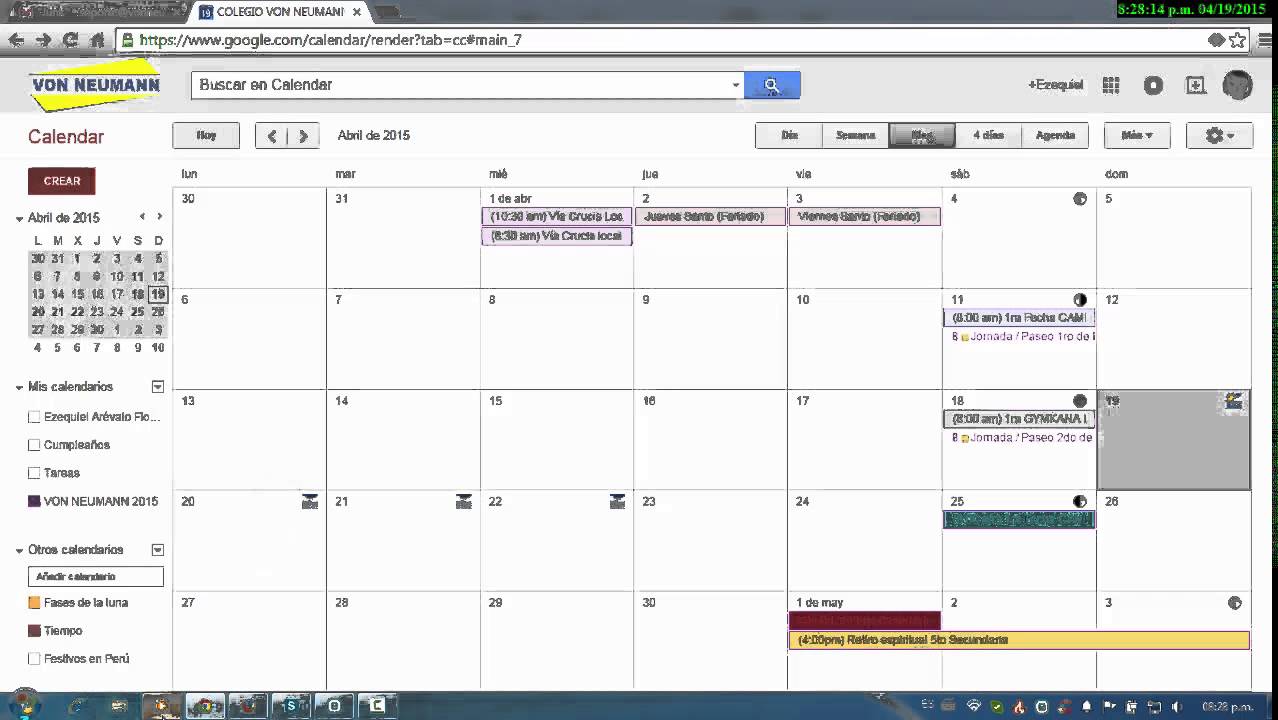 Tutorial Basico de Google Calendar 2016