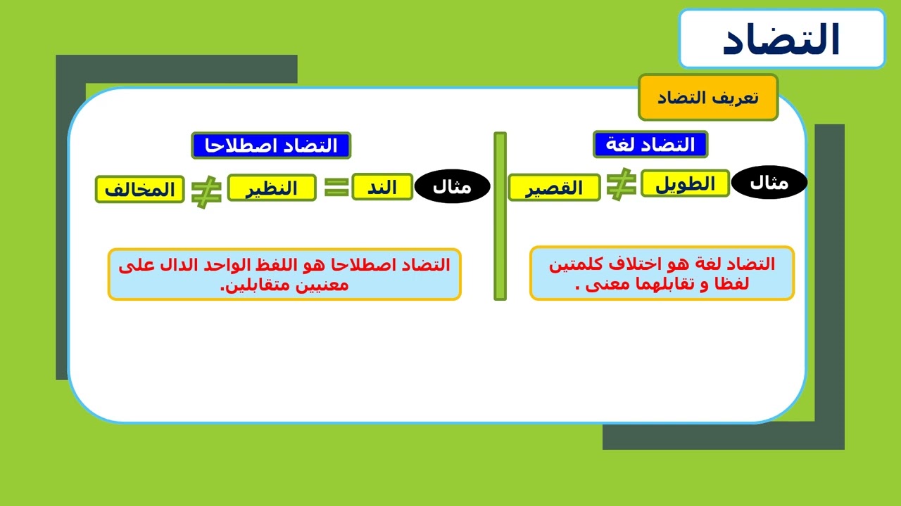 التضاد