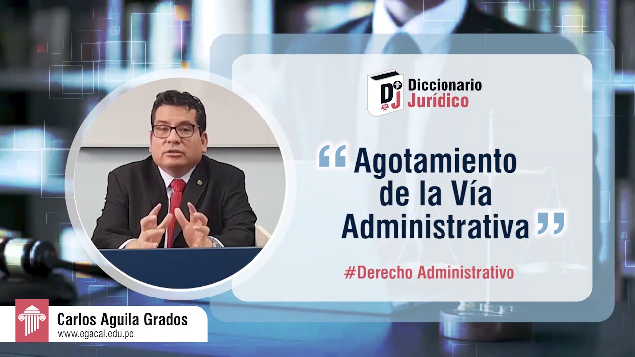 Agotamiento de la v&iacute;a administrativa - Derecho Administrativo | Diccionario Jur&iacute;dico #5
