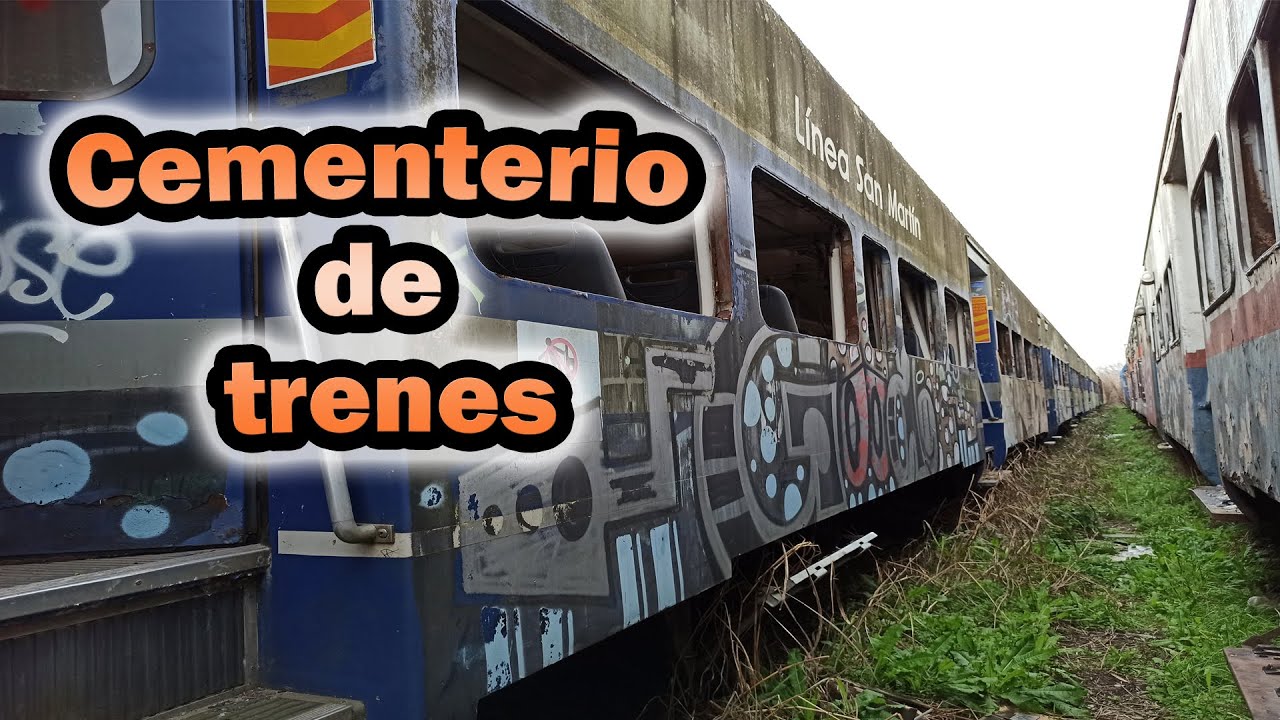 El Gran CEMENTERIO de TRENES de SANTOS LUGARES está INCREIBLE !!!