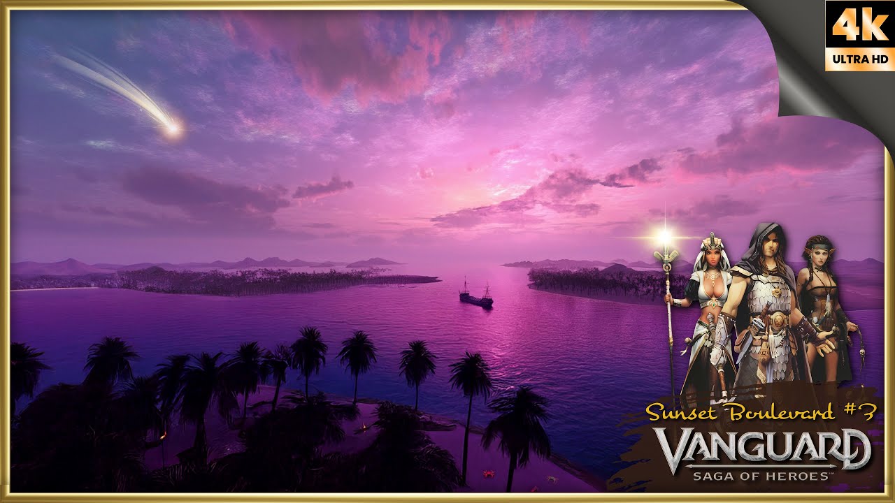 VGSOH | Ambience & Music | Study & Sleep | Sunset Boulevard | Qalia, Mekalia's Shore | V3 | 4k60