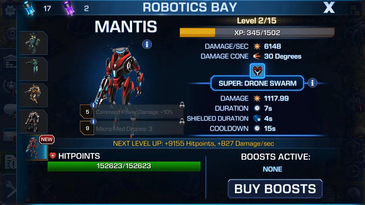 Empires & Allies Mantis first attacks and pushing xp HQ 32
