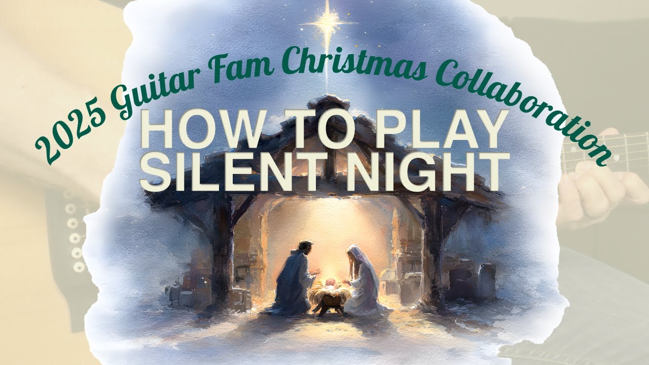 Как играть «Silent Night» — урок игры на гитаре
