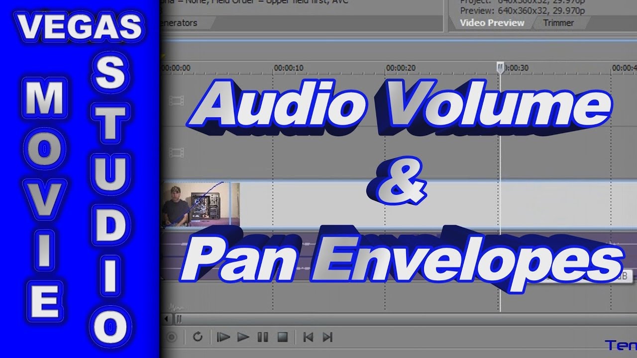 How to Edit Audio Volume & Pan Envelopes using Sony Vegas Movie Studio & Vegas Pro