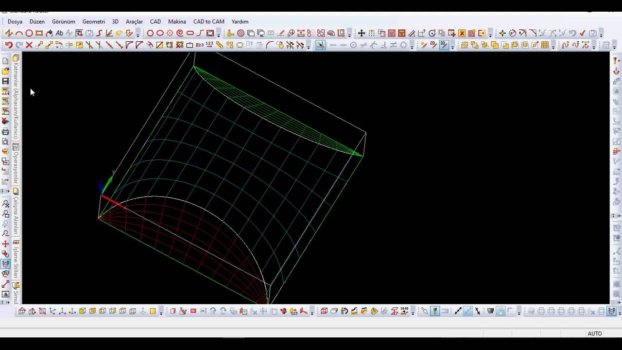 alphacam 3d tasarım denemesi