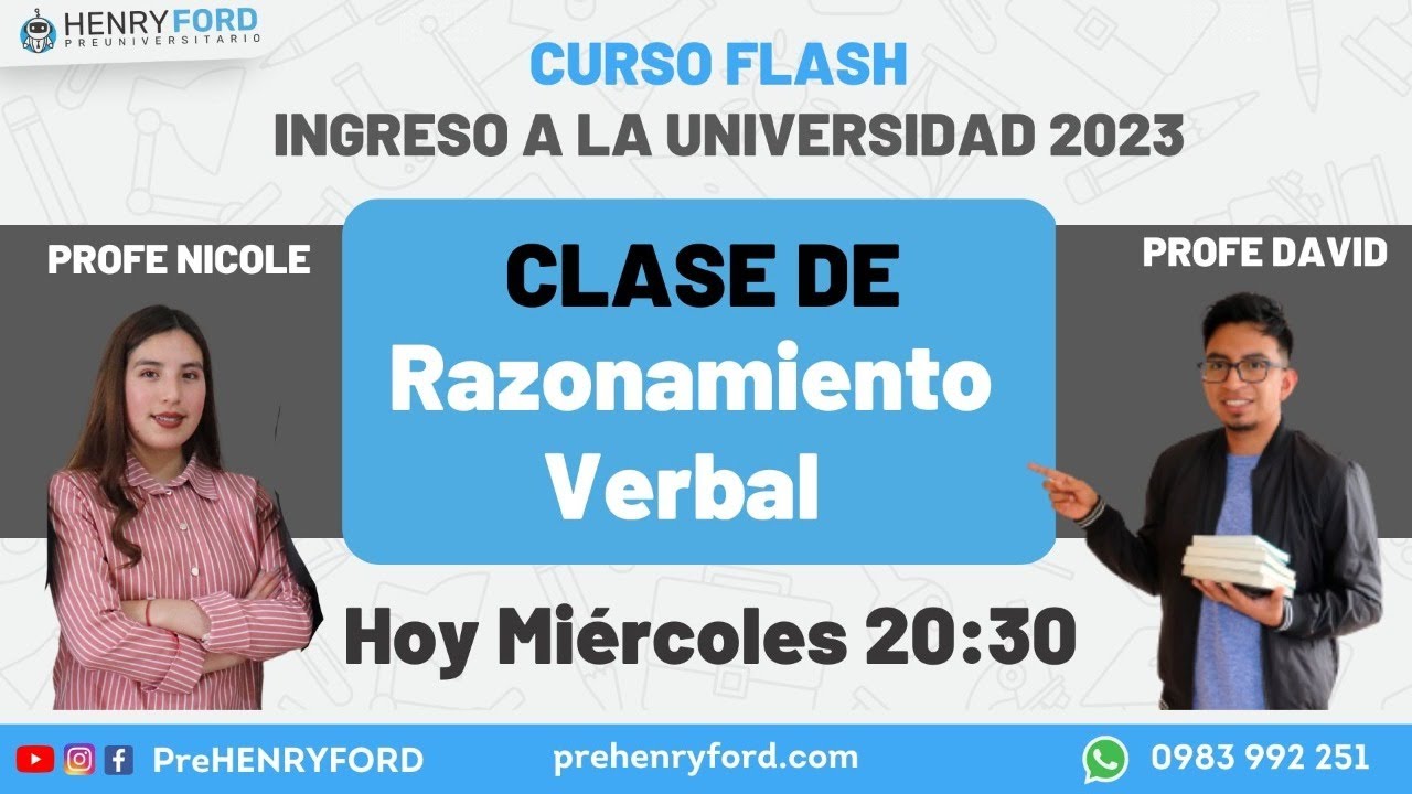 ✅ Razonamiento Verbal termino excluido| Examen admisión Universidades 2023