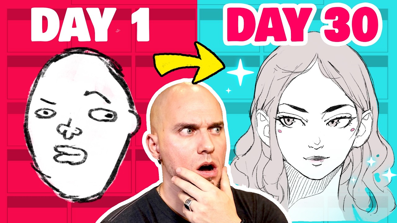 Learn to draw FACES in 30 DAYS! ✏️✨ (daily exercises + schedule)